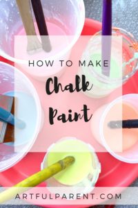 How to Make Chalk Paint for Kids - The Artful Parent