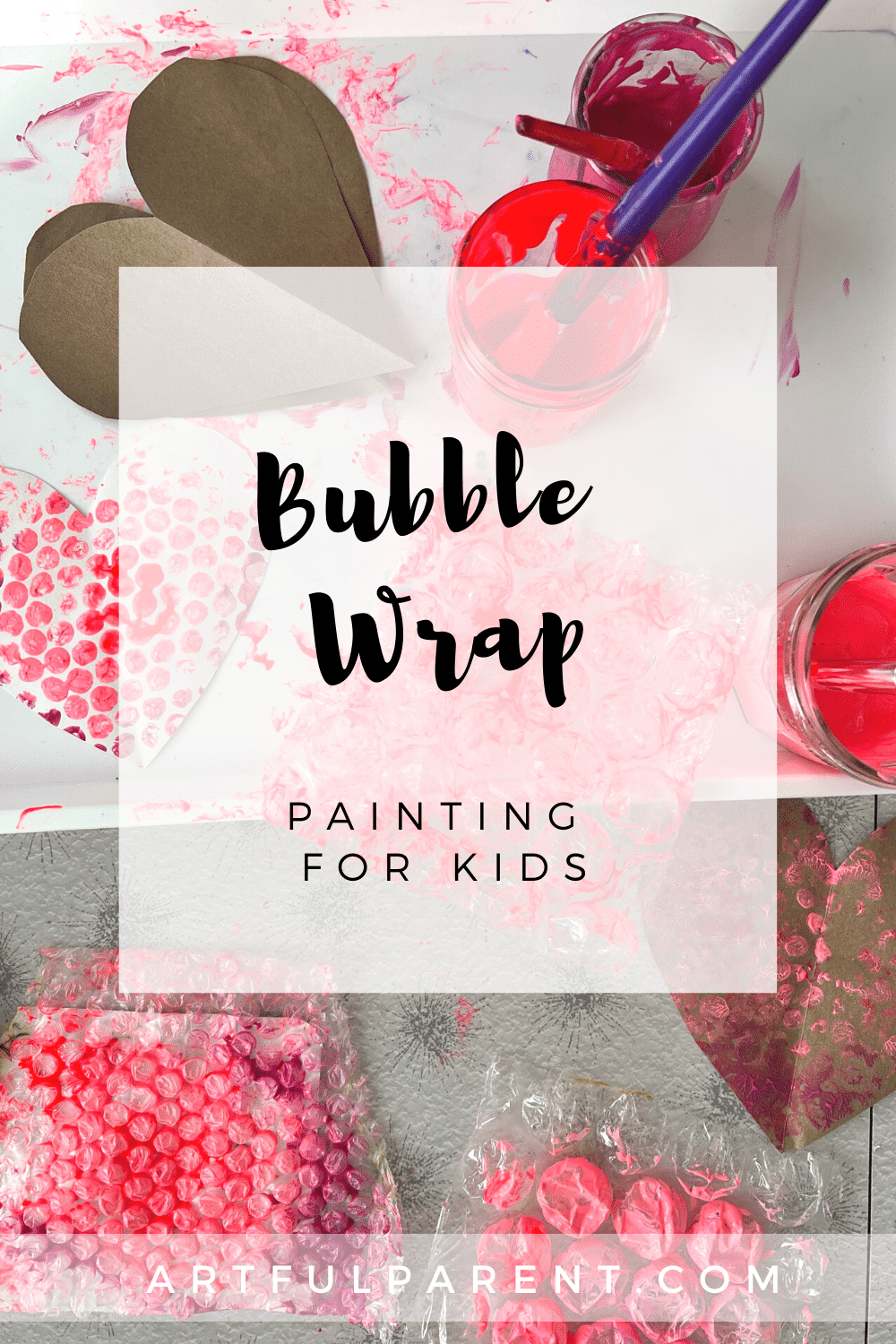 Painting with Bubble Wrap for Kids