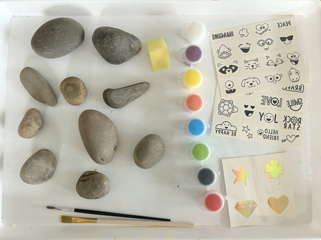 Enfants Family Fun Paint your own Rocks Hide and Seek Rock peinture 