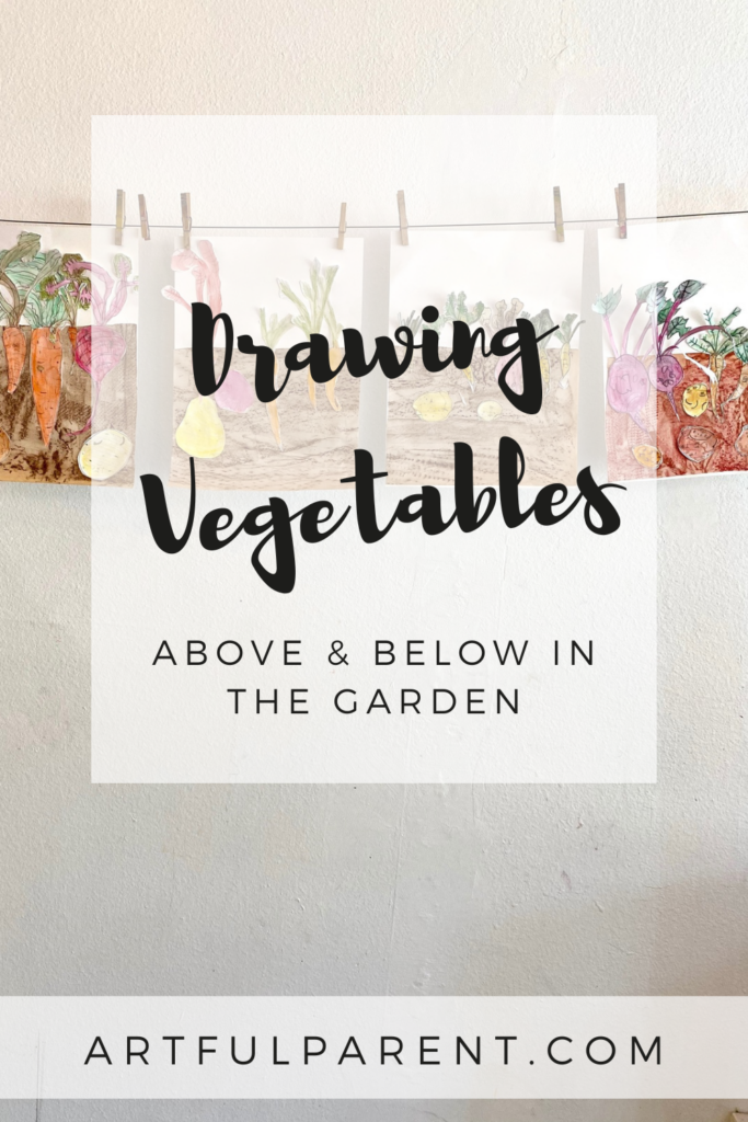 drawing vegetables pin