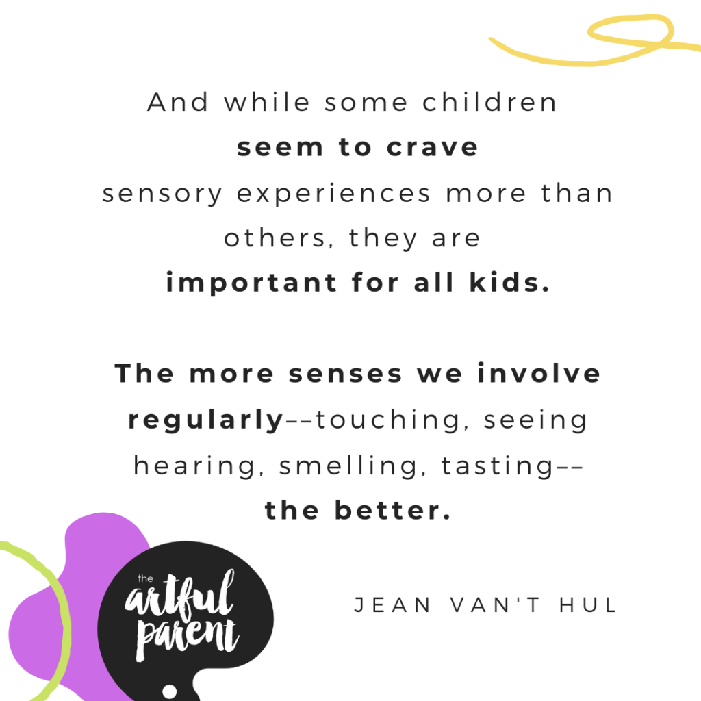 sensory play for kids quote
