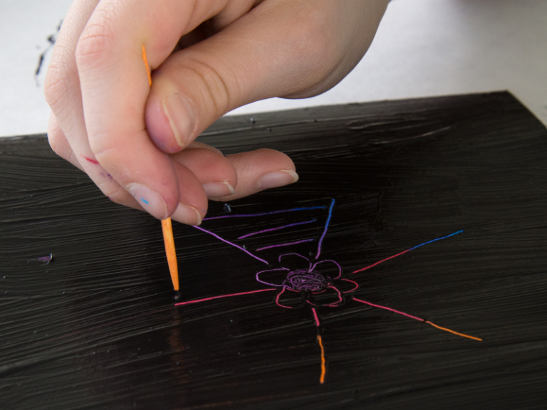 DIY scratch art