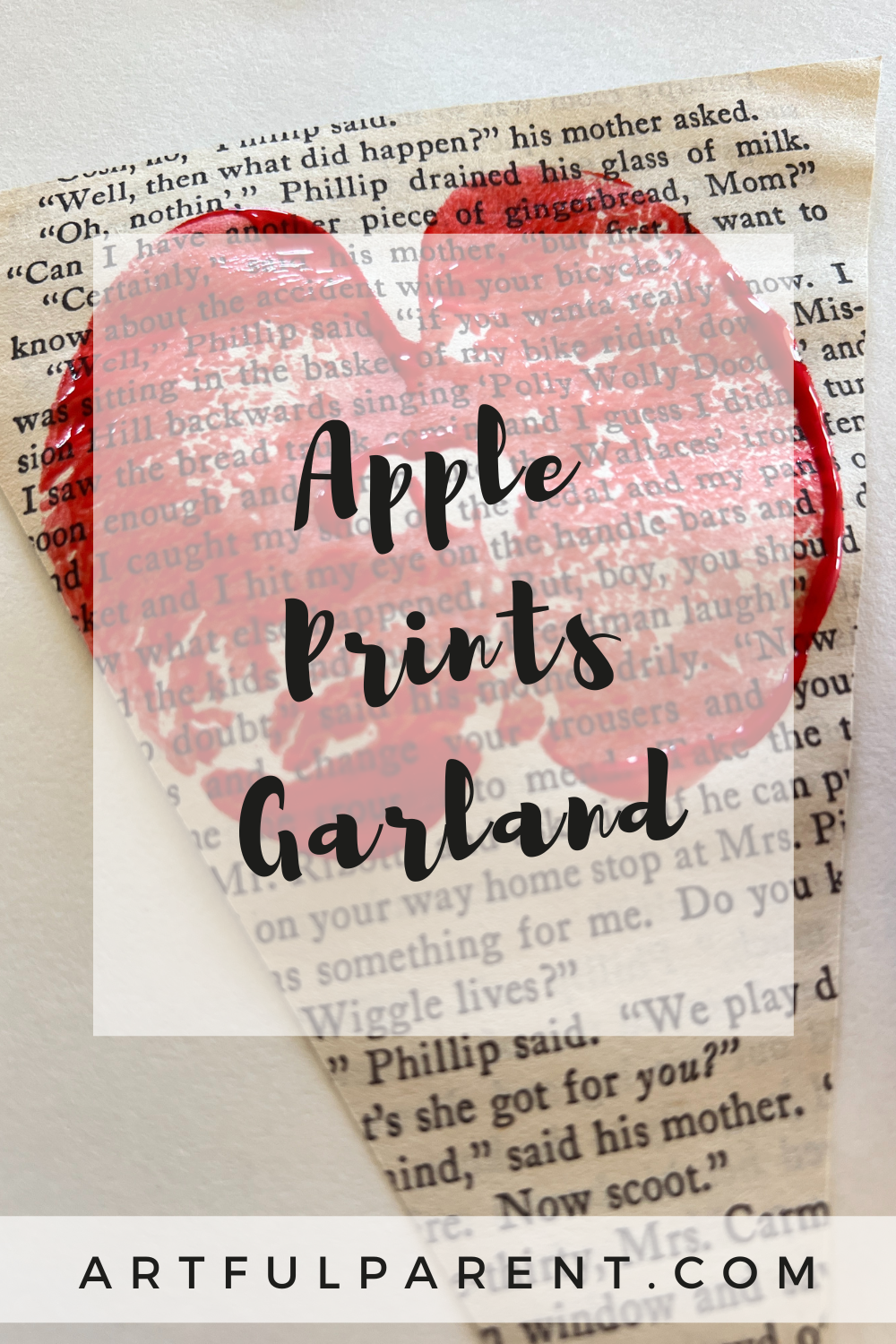 How to Make an Apple Prints Garland