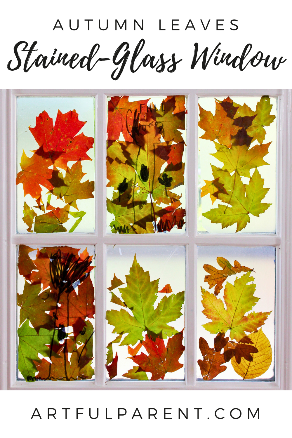 autumn leaves stained glass pinterest