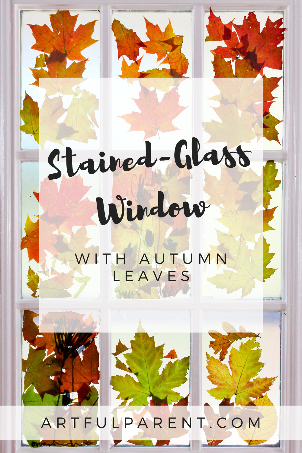 How to Make an Autumn Leaves Stained Glass Window