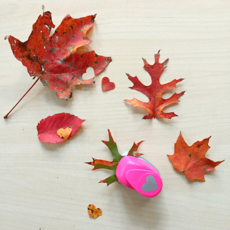 cutting leaves for suncatcher