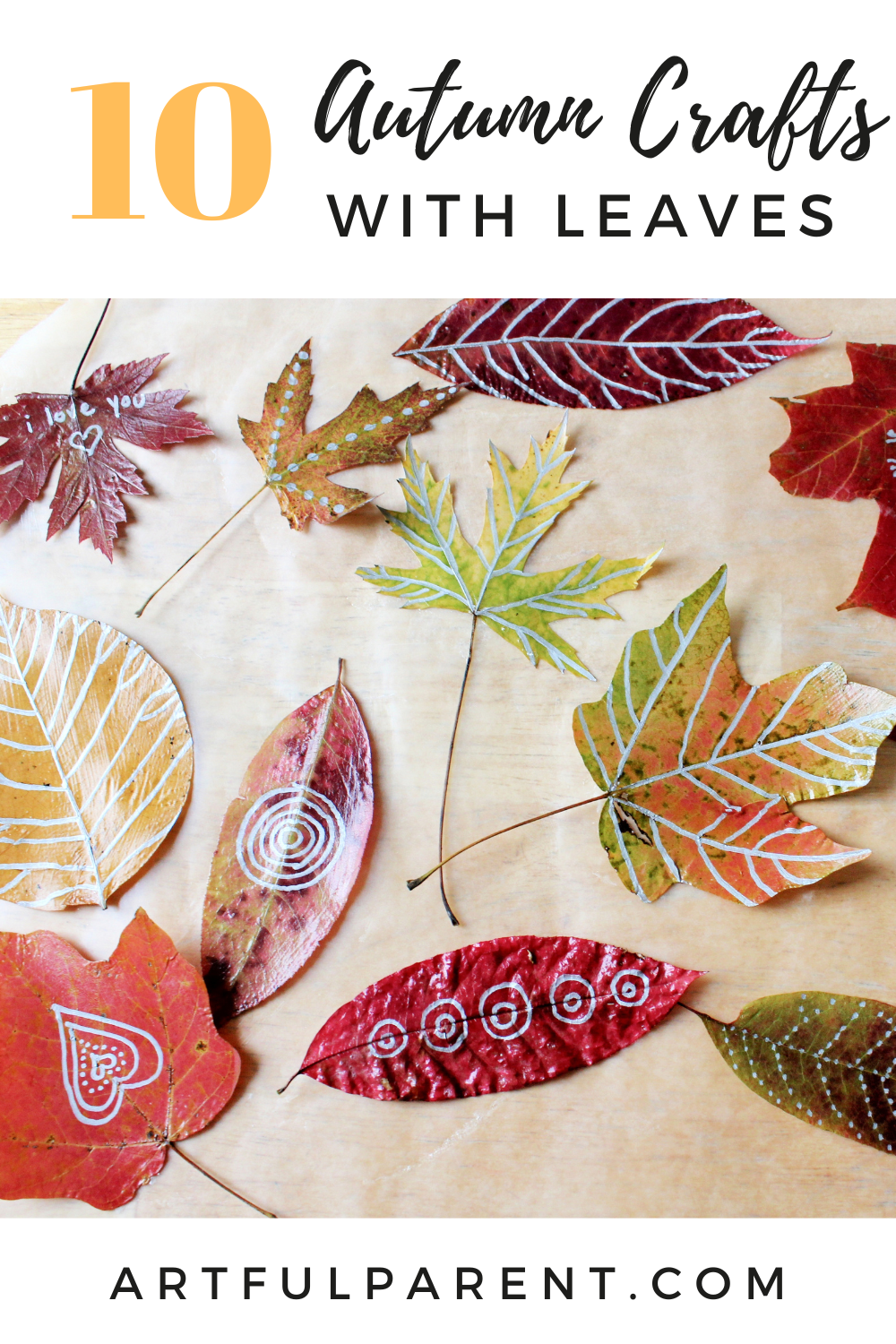 fall crafts with leaves pinterest