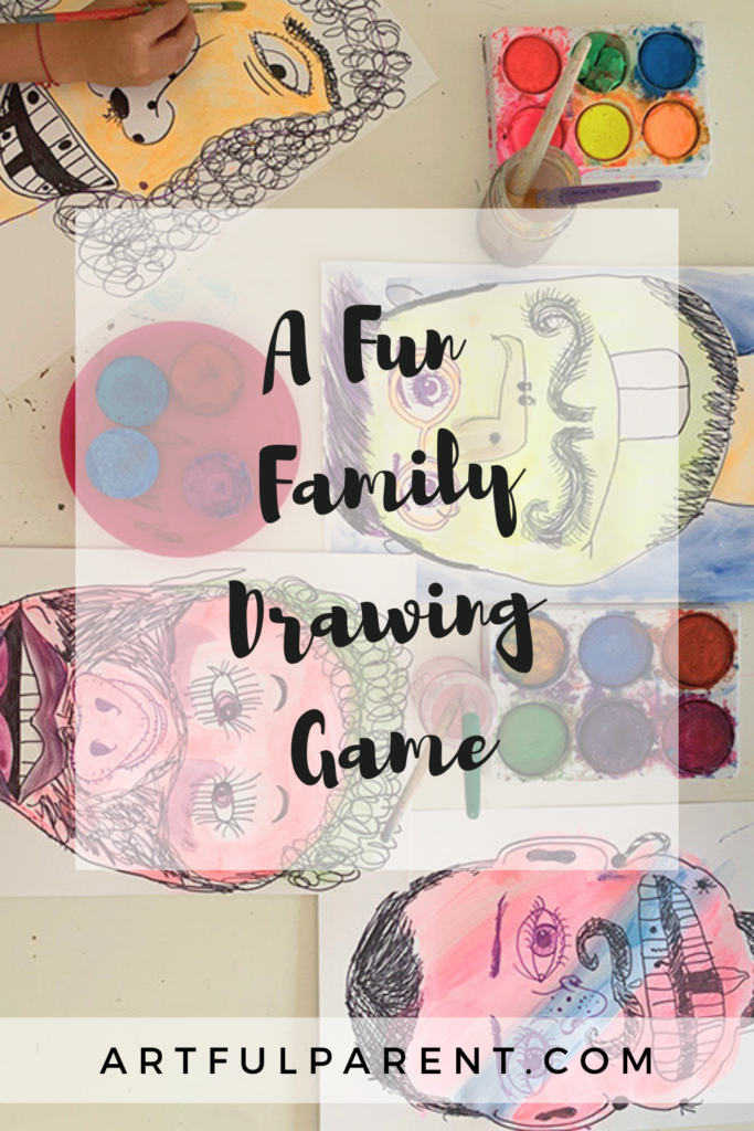 family drawing game pinterest