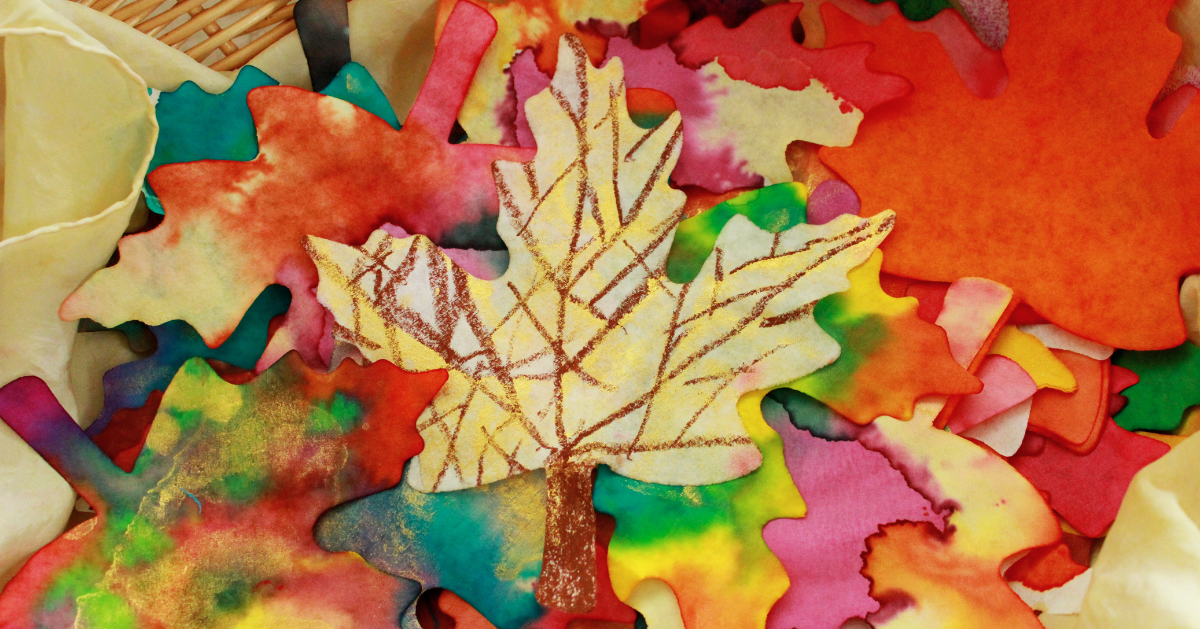 How to Make Painted Paper Leaves for a Fall Art Activity