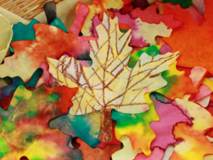 How to Make Painted Paper Leaves for a Fall Art Activity