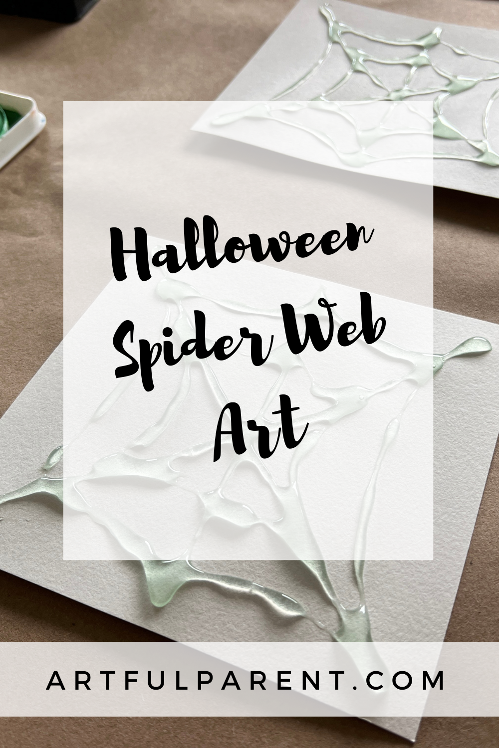 How to Do Halloween Spider Web Art