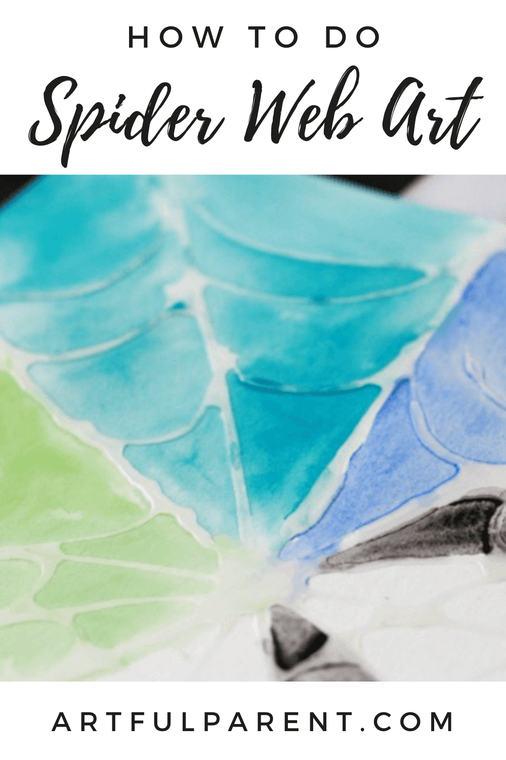How to Do Halloween Spider Web Art