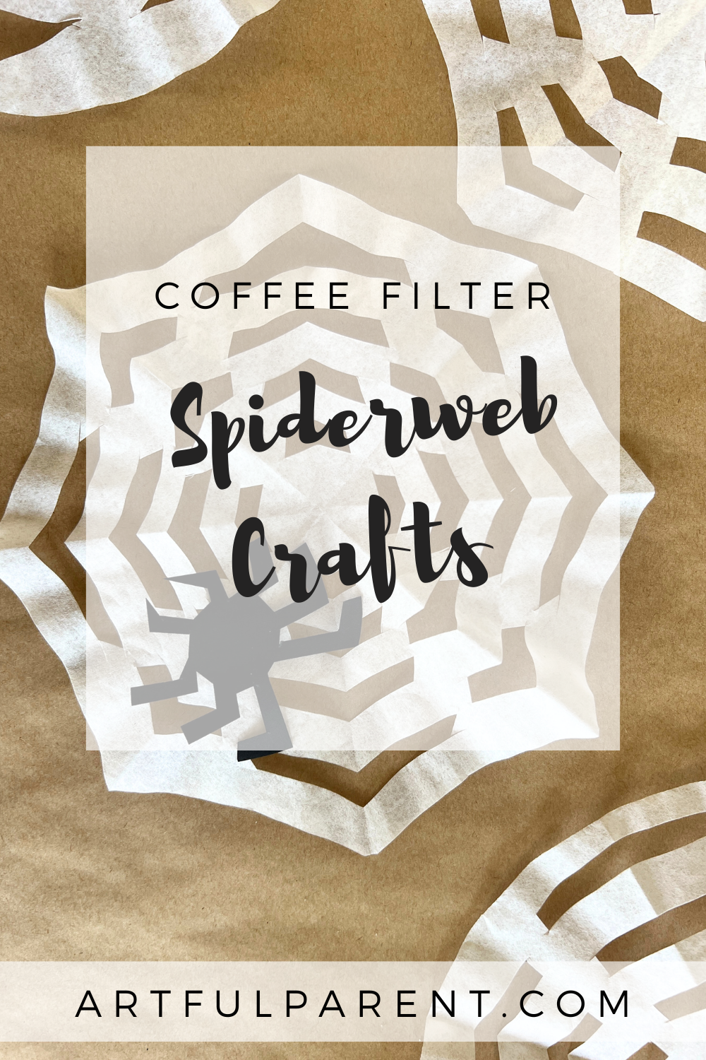 How to Make a Spiderweb Craft with Coffee Filters