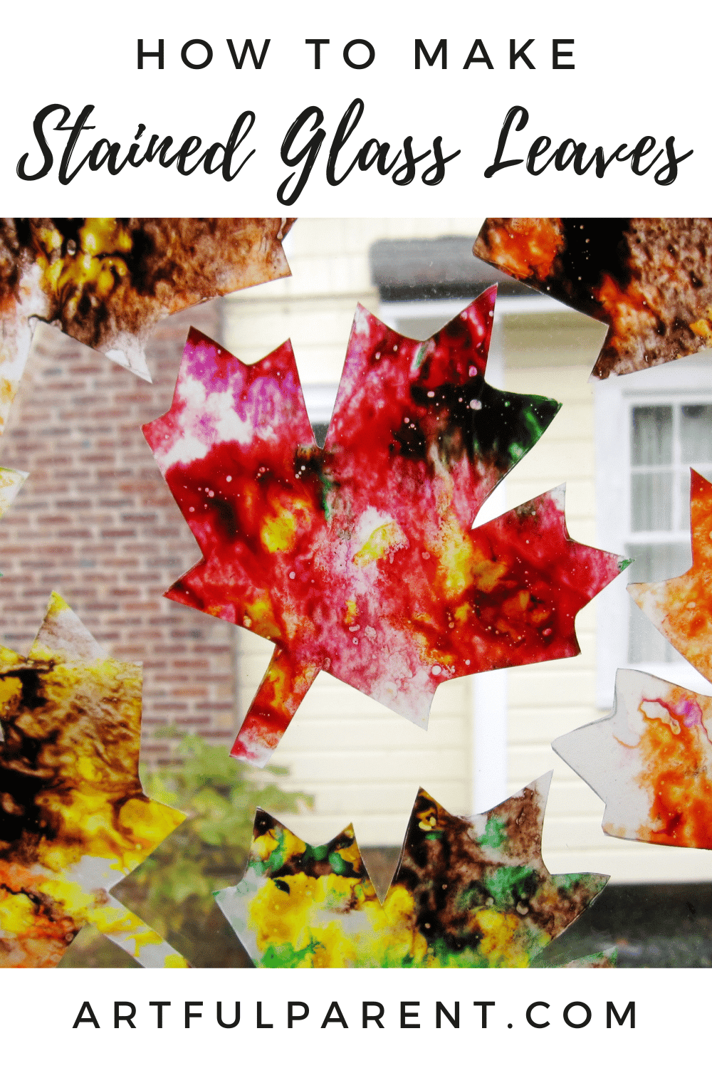 How to Make Stained Glass Leaves for Kids