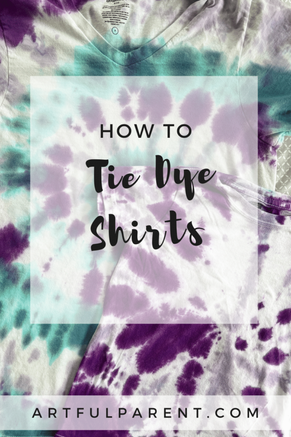 How to Tie Dye Shirts with Kids