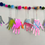 handprint art garland