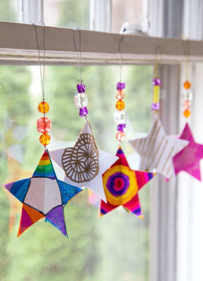 paper star ornaments