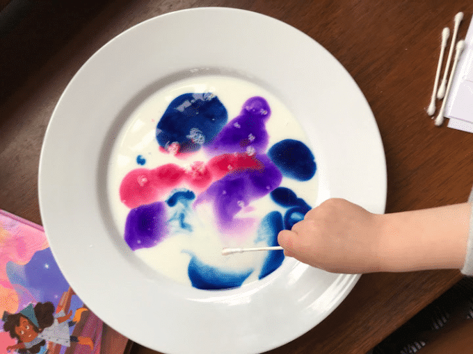 marbling with milk