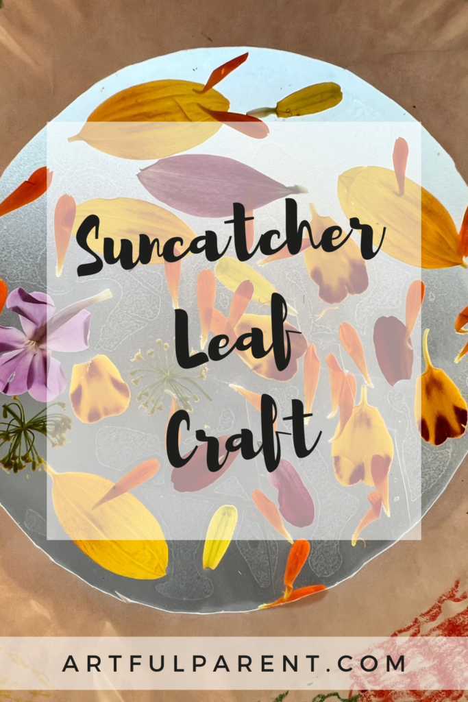 suncatcher leaf craft pin