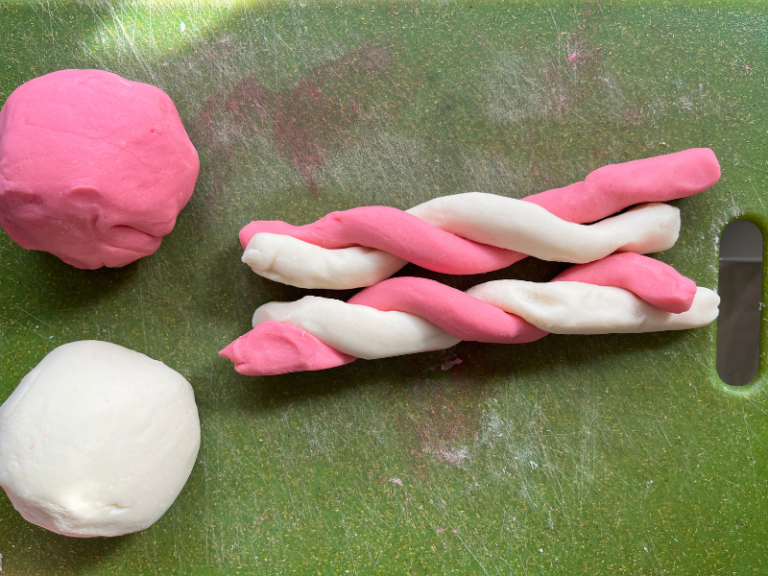 candy cane playdough