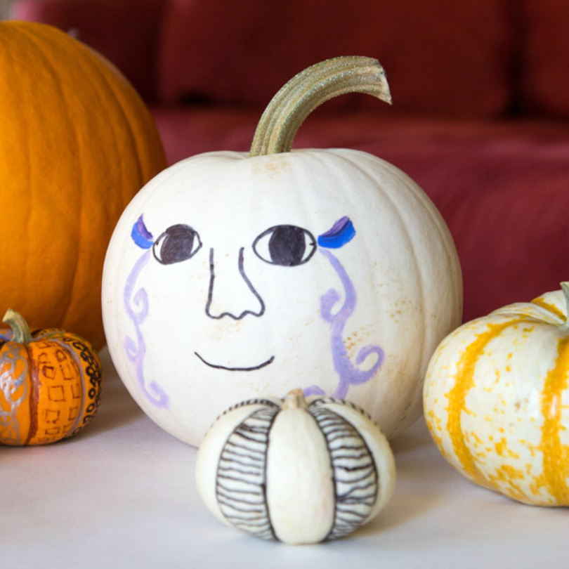 faces on pumpkins