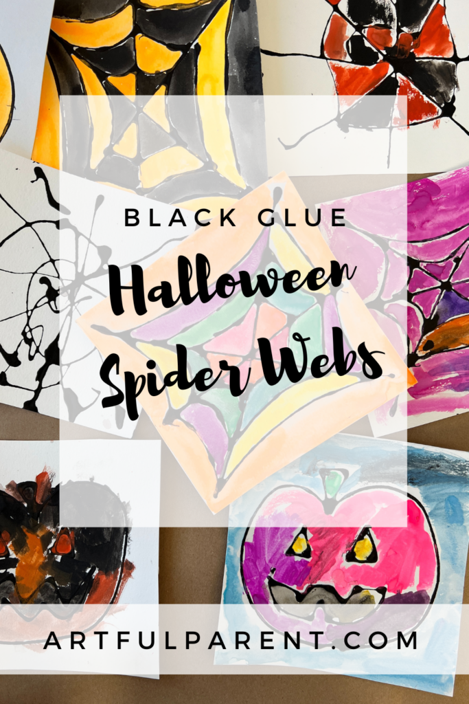 halloween spider web pin