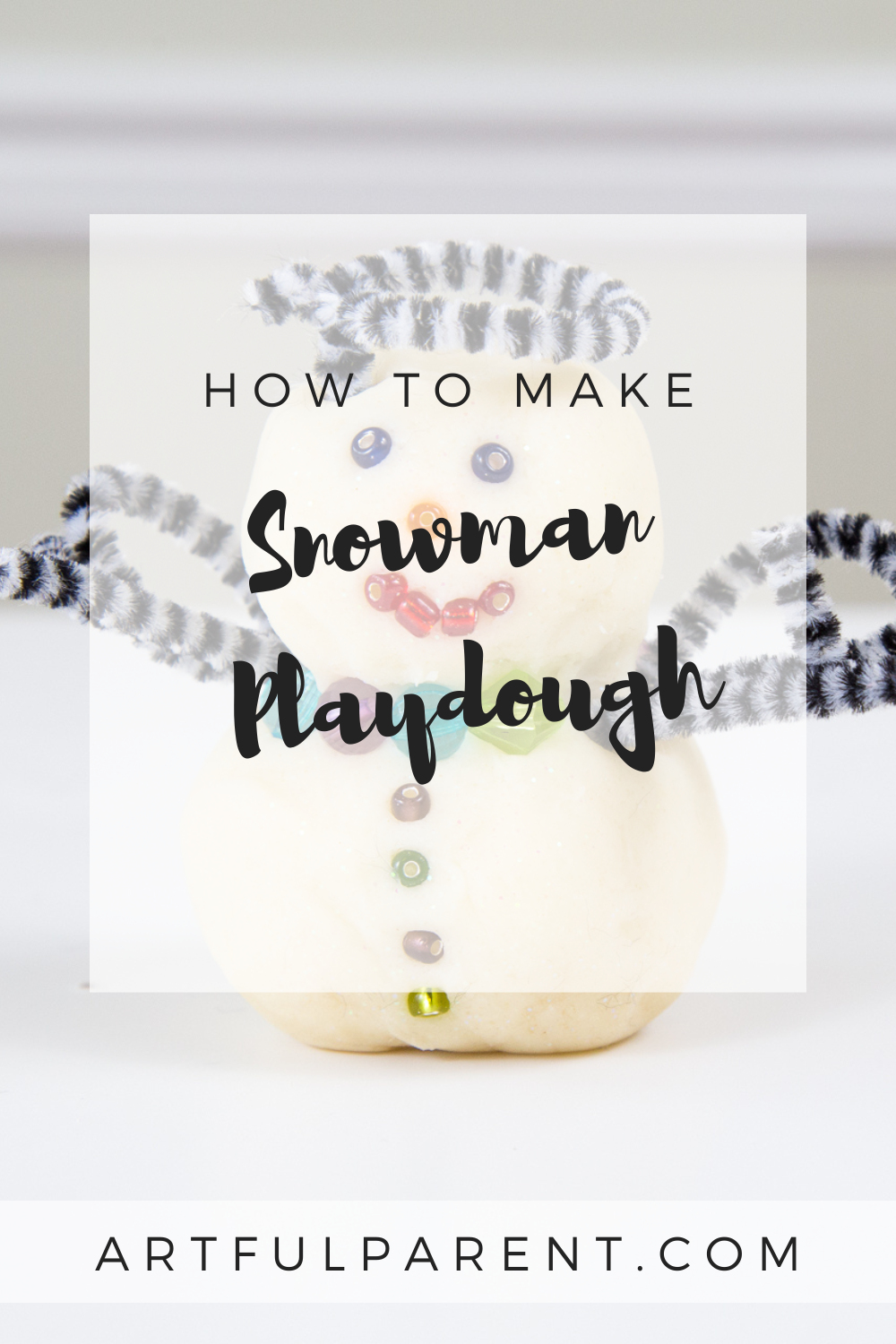 How to Make Snowman Playdough