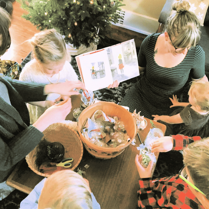 Family reading and making ornaments featured image (1)
