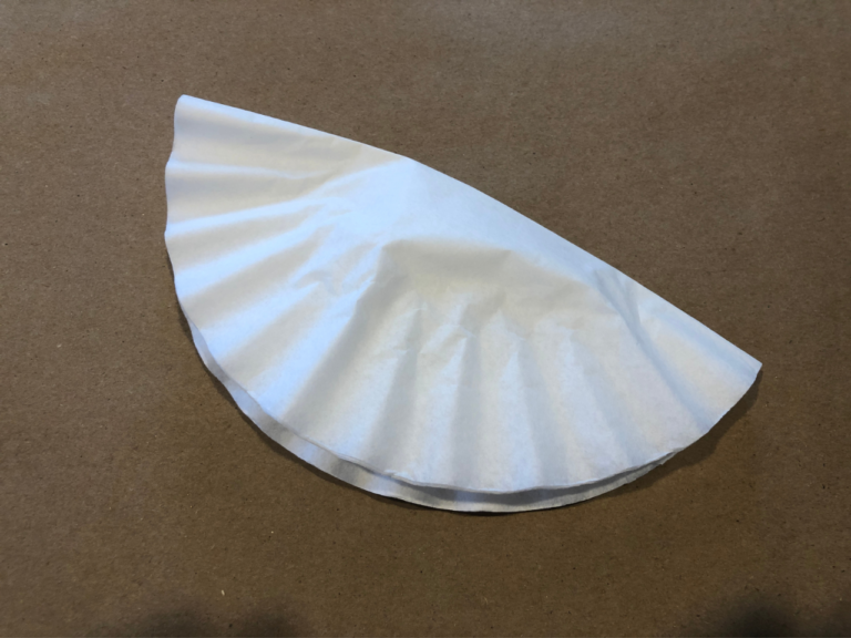 folded coffee filter
