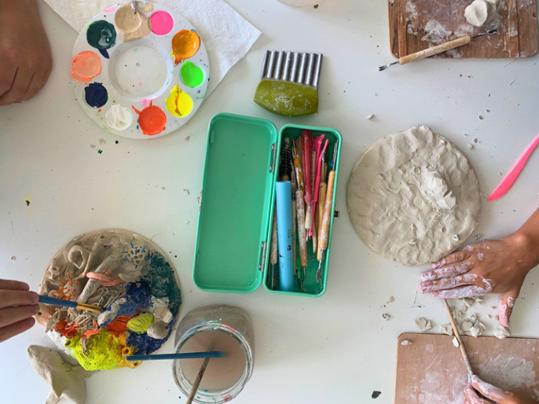 making clay coral reefs