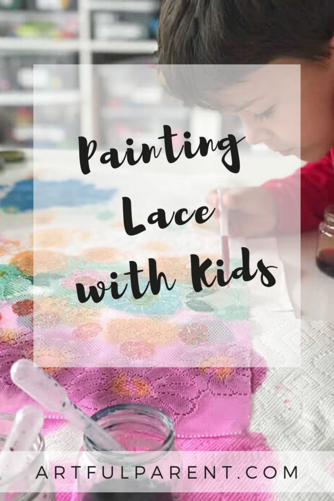 painting lace pin