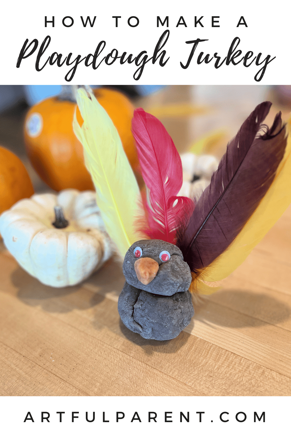 How to Make a Playdough Turkey