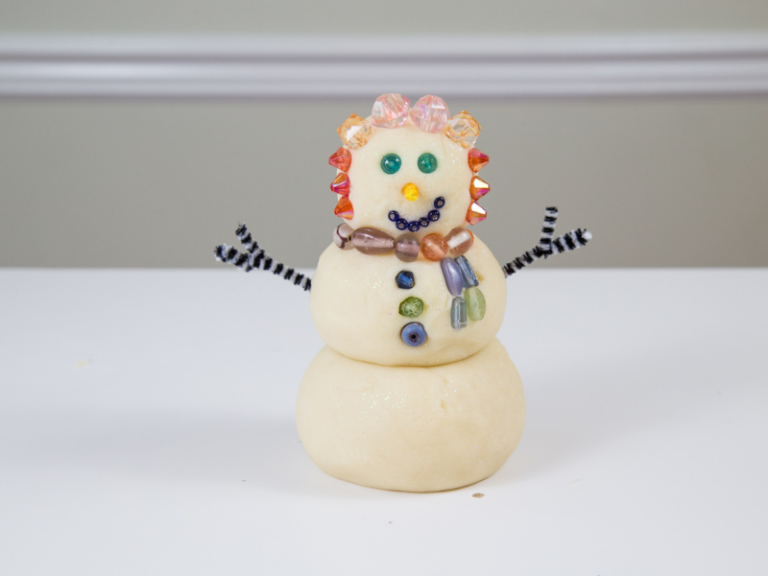 snowman playdough