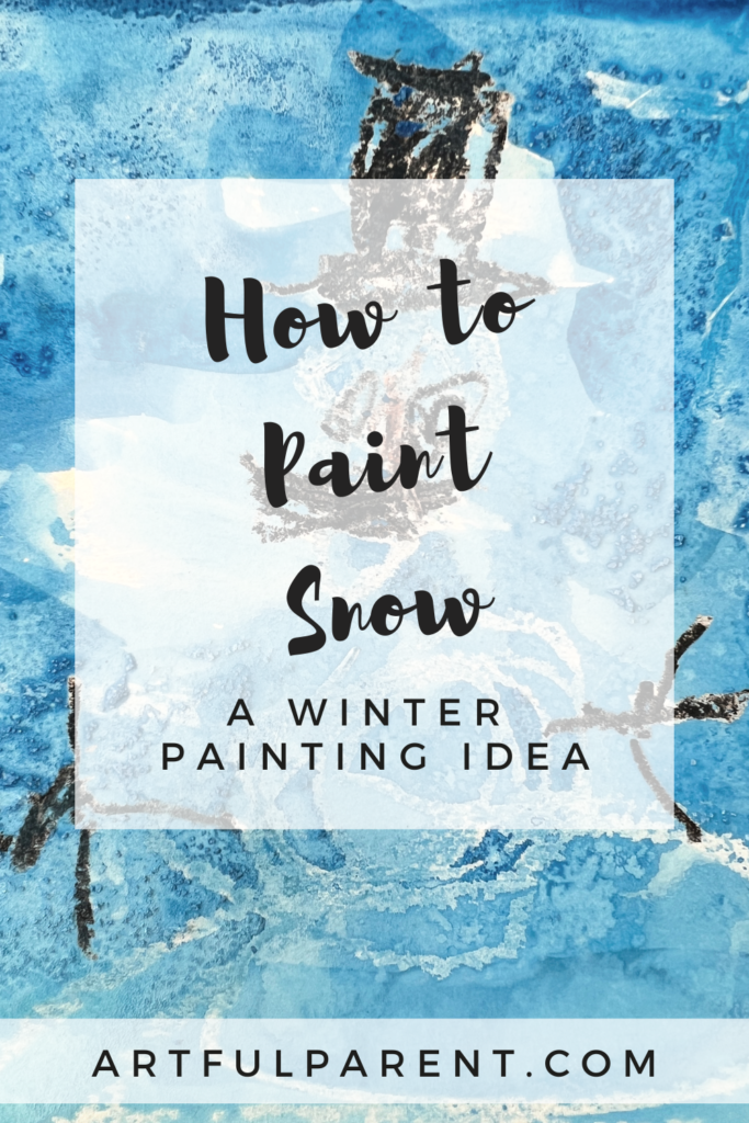 winter painting pinterest