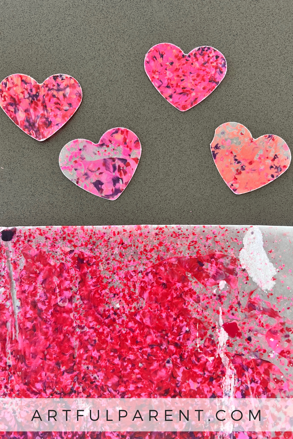 DIY Valentine Decorations: Melted Crayon Heartstrings