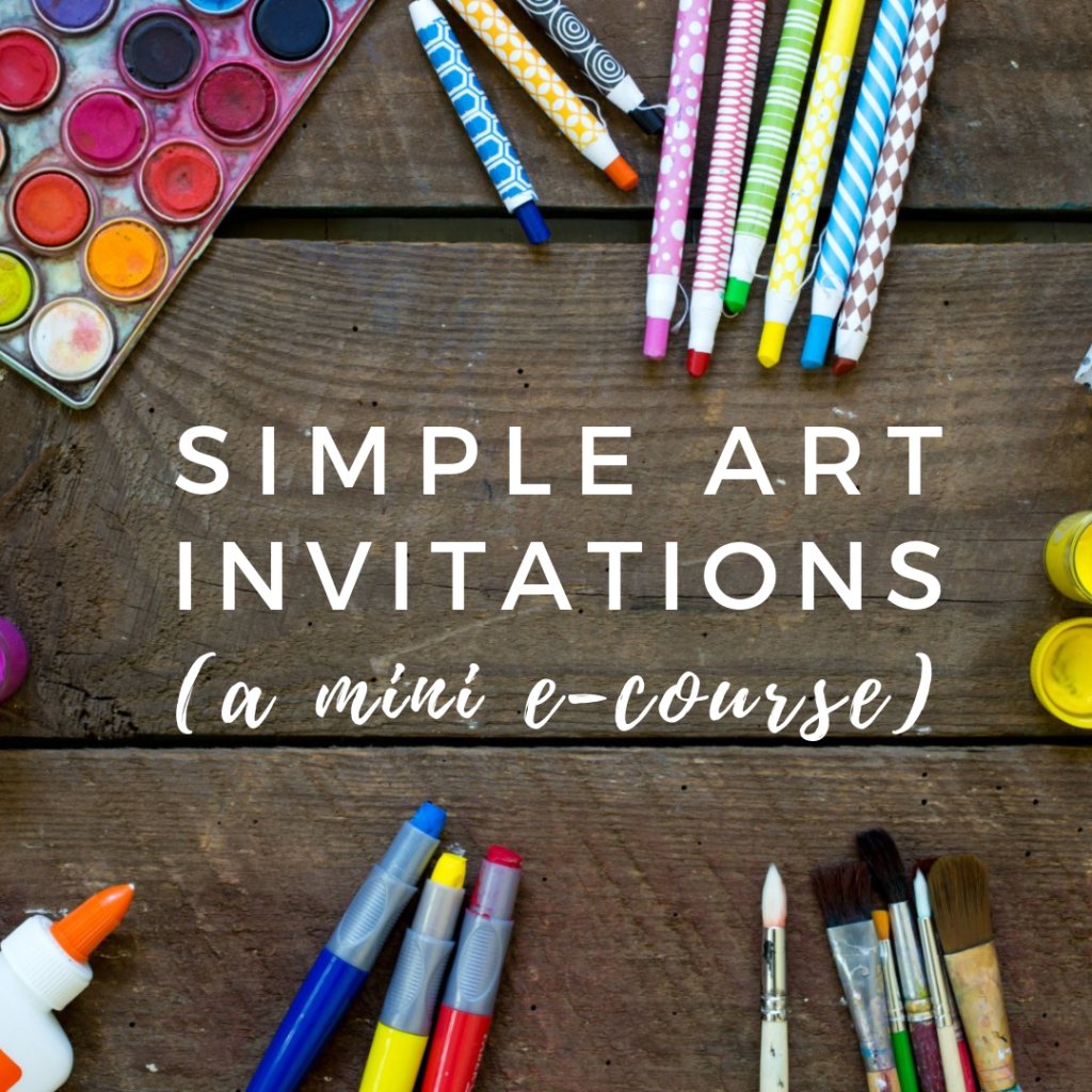 art invitations mini e course