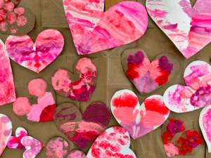 How to Make Blot Art Hearts