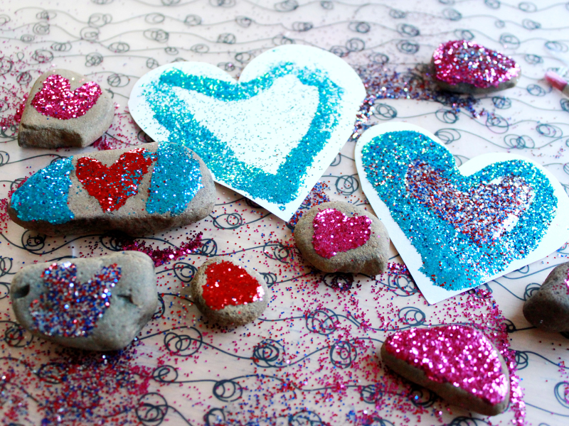 glitter rocks