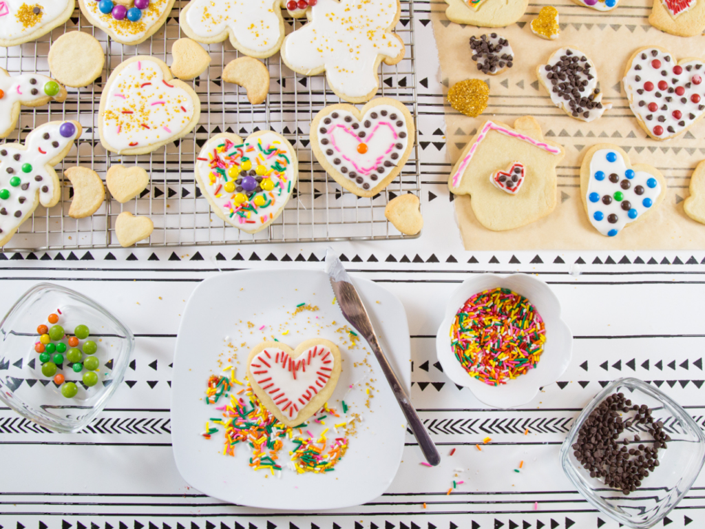 valentine activities sugar cookies
