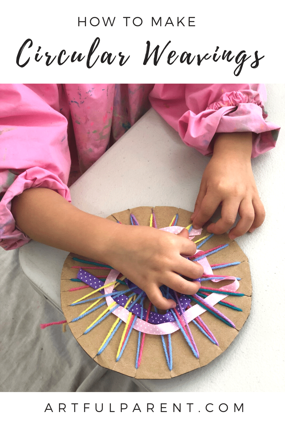 How to Make a Circular Weaving for Kids