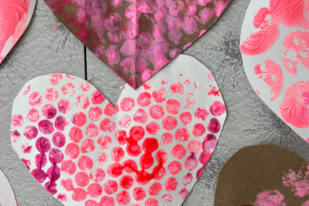 Bubble Wrap Heart Decorations for Kids - Crafty Kids at Home