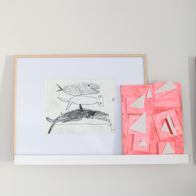 4 STEPS TO ORGANIZE KIDS ART visual data 2