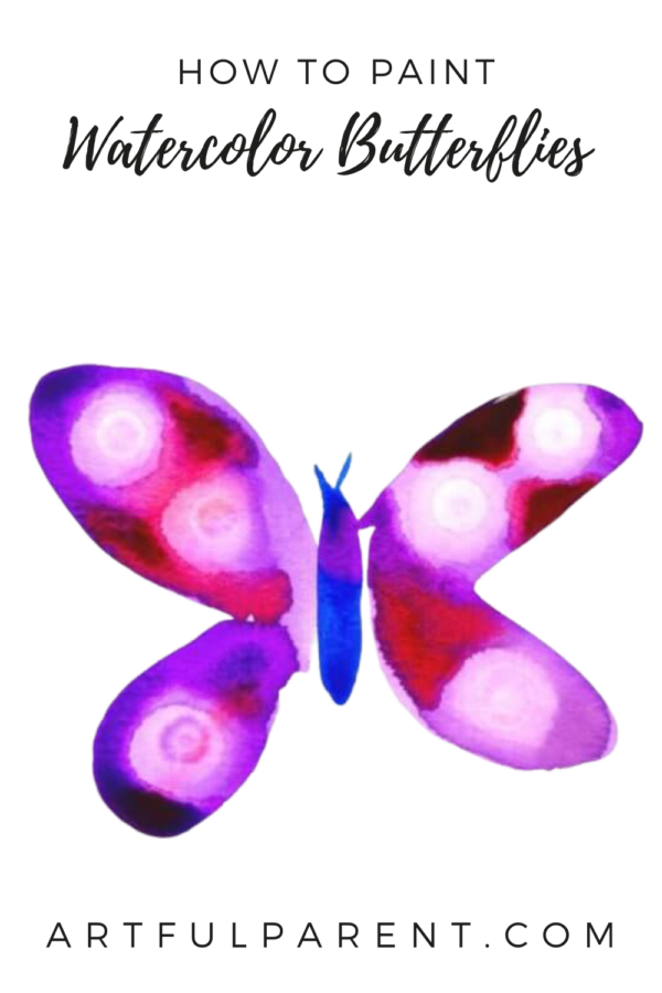 How To Paint Watercolor Butterflies For Kids