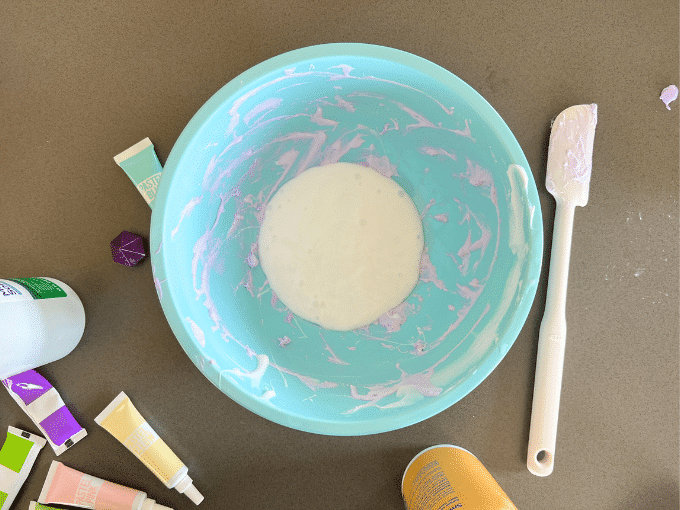 white glue in bowl