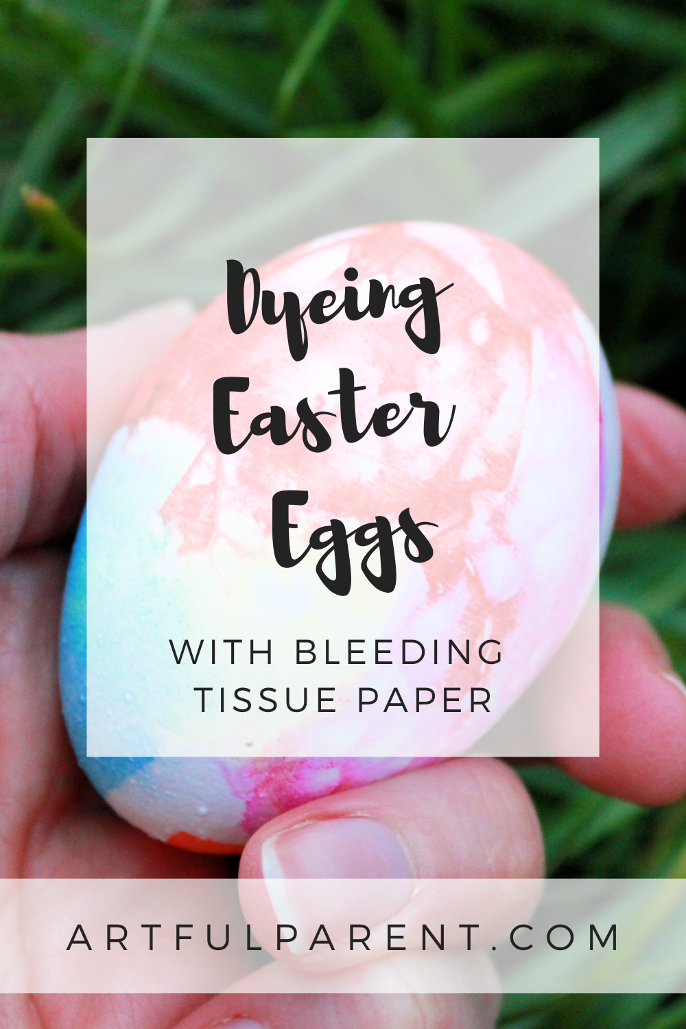 Coloring Easter Eggs with Bleeding Tissue Paper