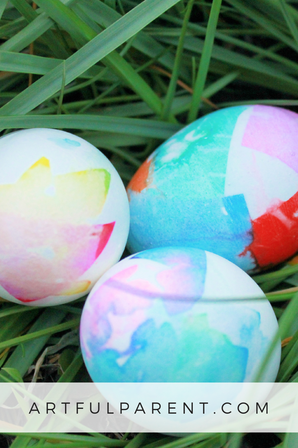 Coloring Easter Eggs with Bleeding Tissue Paper