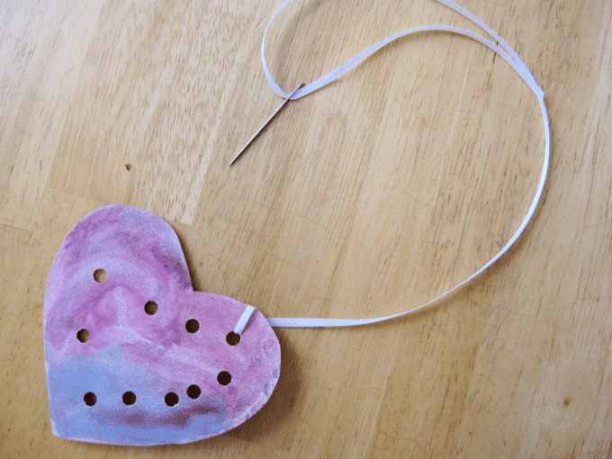 stitched homemade valentines _ Easy Valentine's Crafts for kids
