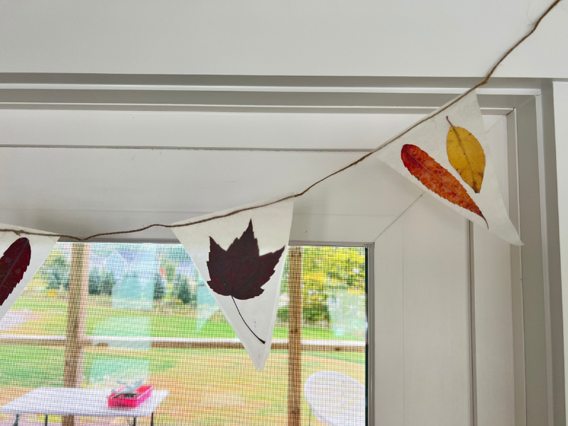 fall suncatcher bunting