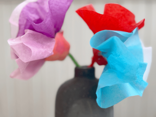 How to Make Paper Flowers with Tissue Paper - The Artful Parent