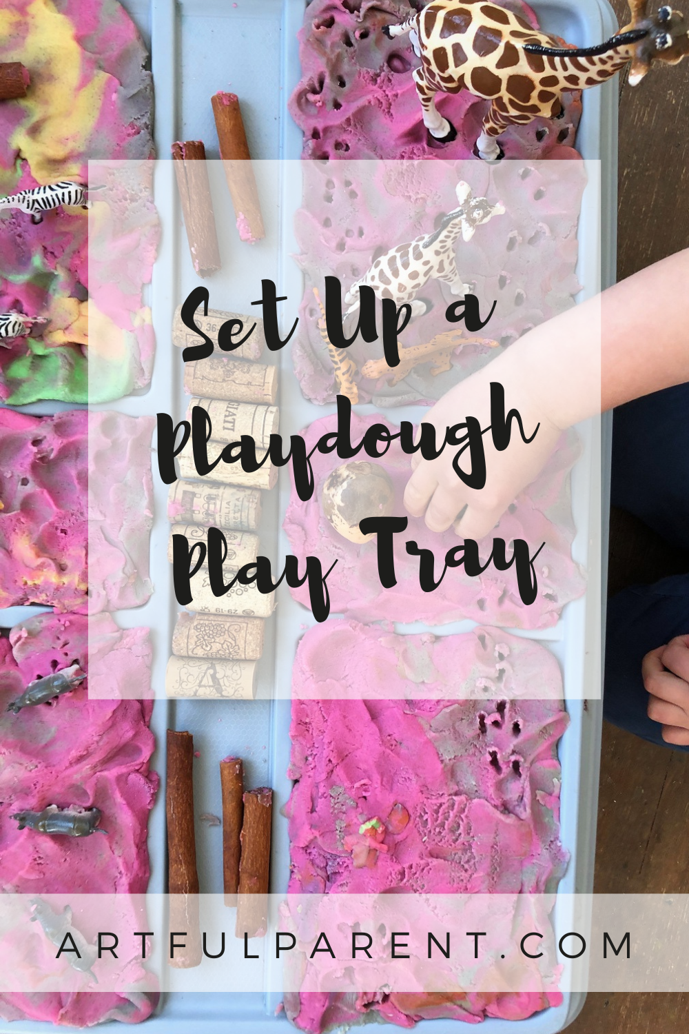 How to Set Up a Playdough Play Tray